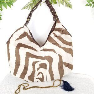 Jessica Simpson Zebra Print Hobo Shoulder‎ Bag 《324》P